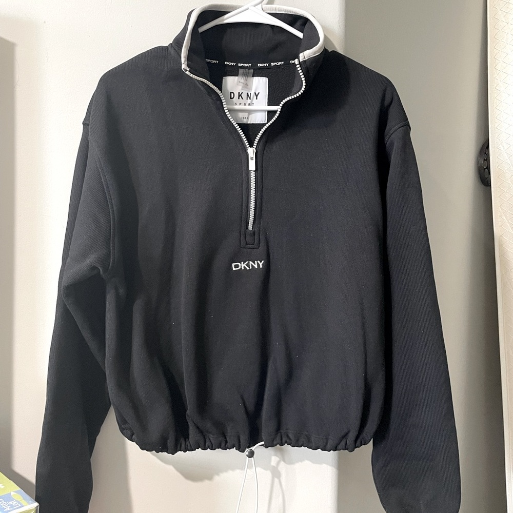 DKNY Women's Sport Half Zip Sweater Fleece Jacket